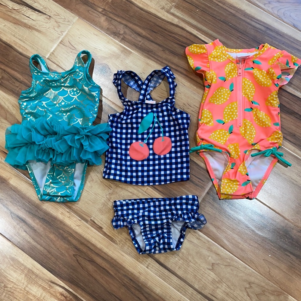 12 month swimsuits (3) gently worn